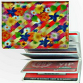 3D Lenticular ID / Credit Card Holder (Flowers & Stripes)